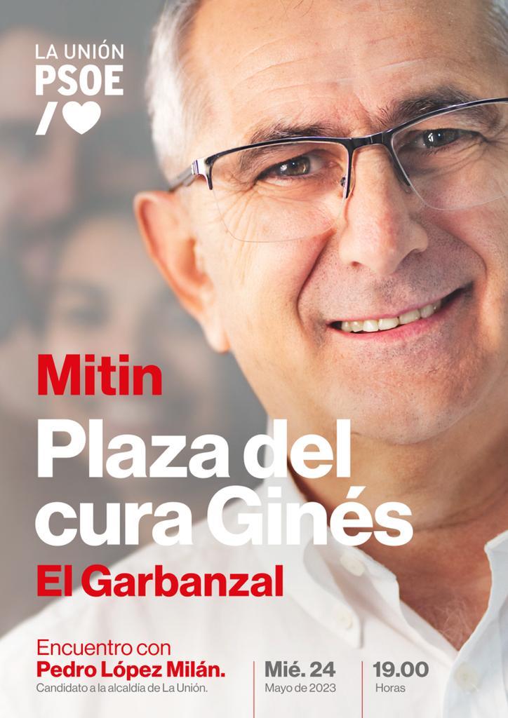 MITIN-MESAS INFORMATIVAS. PLAZA DEL CURA GINES – EL GARBANZAL, 24 DE MAYO.