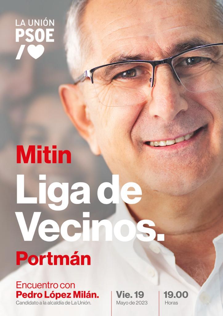 MITIN-MESAS INFORMATIVAS. LA LIGA DE VECINOS – PORTMAN, 19 DE MAYO.